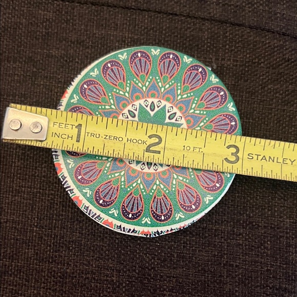 #*1109**Floral Coin Purse and Compact Mirror Set - Picture 6 of 8